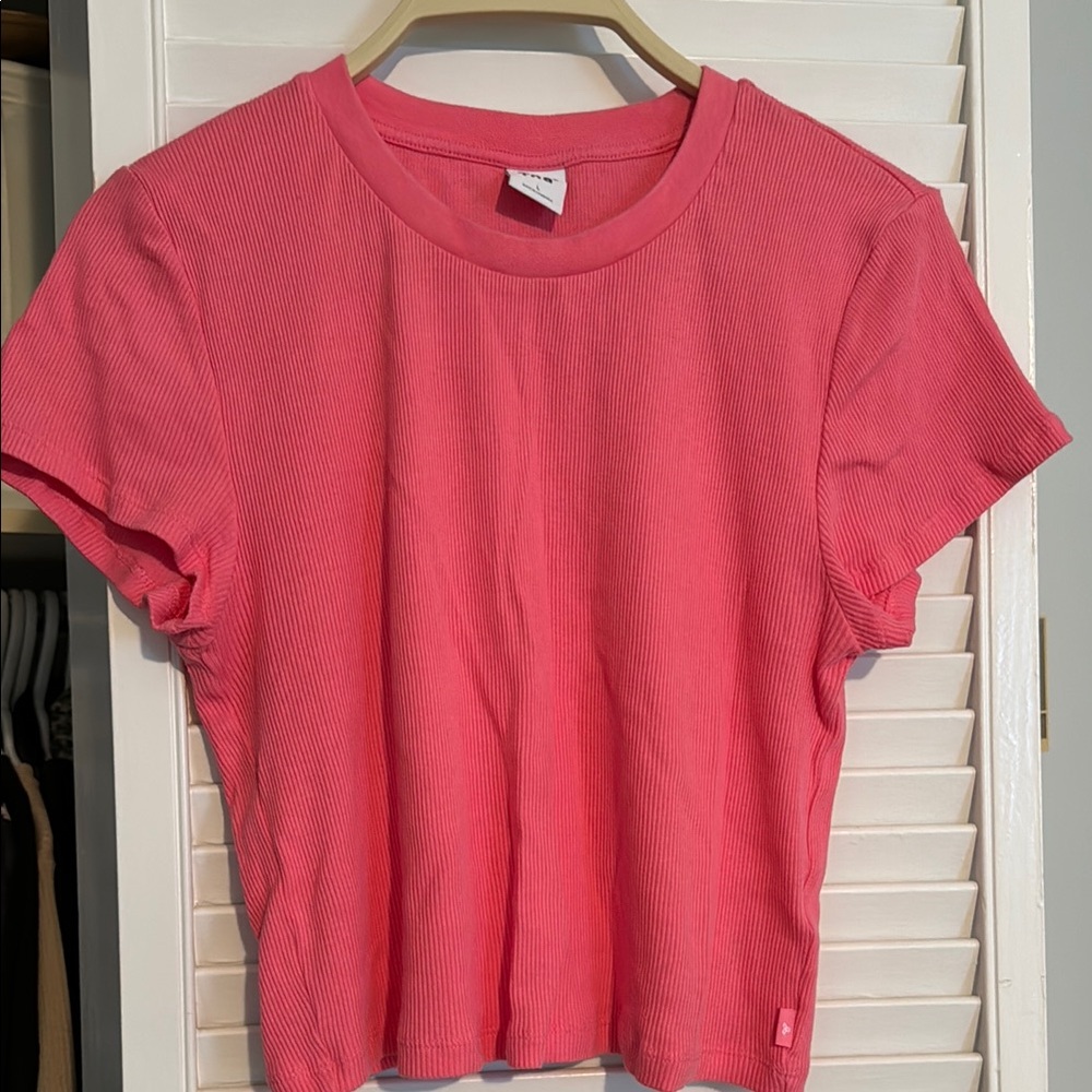 Tna Pink Ribbed Women's Top